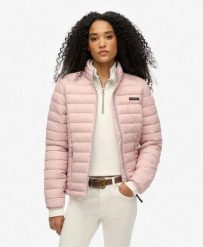 Kurtka pikowana Fuji Lite od SUPERDRY. Czerwone kurtki damskie Superdry., l, bez wzorów, z nylonu, bez kaptura. Za 466.25 zł.
