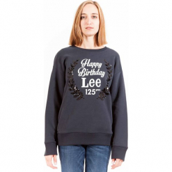 Bluza w kolorze czarnym. Czarne bluzy damskie Just Cavalli, Calvin Klein, Lee, z nadrukiem. W wyprzedaży za 329.95 zł.