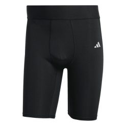 Adidas Sport Tf Shrt Tight Spodenki M Dorosłych. Czarne krótkie spodenki sportowe męskie Adidas, m, bez wzorów, do piłki nożnej. Za 83.00 zł.