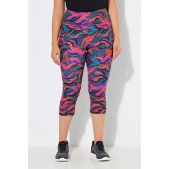 Damskie Legginsy sportowe 3/4 dżersej termiczny wysoki stan z recyklingu. Legginsy damskie Ulla Popken, plus size, bez wzorów, z dżerseju. Za 239.99 zł.