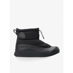 Śniegowce damskie Sorel Out N About IV Puffy WP. Czarne obuwie sportowe damskie Sorel, trekkingowe. Za 402.99 zł.