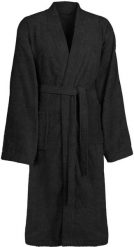 VidaXL vidaXL Szlafrok KINN Czarny XXL bawełna. Czarne szlafroki damskie vidaXL, xxl, bez wzorów, z bawełny, bez ramiączek, bez kaptura. Za 125.99 zł.