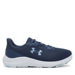 Buty do biegania Under Armour. Niebieskie obuwie sportowe damskie Under Armour, bez wzorów, do biegania. Za 219.99 zł.