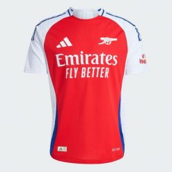 Koszulka Arsenal 24/25 Home Authentic. Białe koszulki sportowe męskie Adidas, l, bez wzorów, z materiału, bez kołnierzyka, bez ramiączek, do piłki nożnej. Za 699.00 zł.