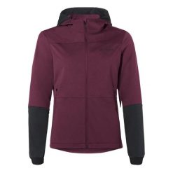 Damska bluza dresowa z kapturem VAUDE Qimsa Softshell. Fioletowe bluzy damskie Vaude, l, bez wzorów, z dresówki, z kapturem. Za 640.95 zł.