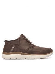 Skechers Półbuty Summits-Siegul 232927/CHOC Brązowy. Brązowe półbuty na co dzień męskie Skechers, ze skóry, bez zapięcia. Za 359.99 zł.