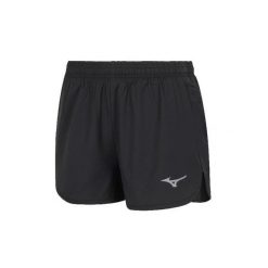 Szorty damskie Mizuno MZNRB Split. Czarne szorty sportowe damskie Mizuno, bez wzorów, sportowe, do biegania. Za 161.00 zł.