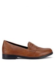 Rieker Lordsy 46260-22 Brązowy. Brązowe mokasyny damskie Rieker, ze skóry. Za 319.99 zł.