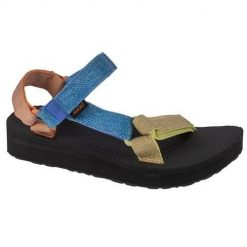 Buty do chodzenia damskie Teva Midform Universal. Niebieskie sandały damskie Teva, bez wzorów, z gumy, bez obcasa, bez zapięcia. Za 373.00 zł.