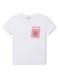 Marc Jacobs T-Shirt W15656 S Biały Regular Fit. Białe t-shirty i topy dla dziewczynek Marc Jacobs, bez wzorów, z bawełny, bez ramiączek. Za 319.99 zł.