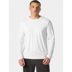 T-shirt Męski Helly Hansen Shine Solen Ls Crew. Białe bluzki z długim rękawem męskie Helly Hansen, m, bez wzorów, bez kołnierzyka. Za 342.50 zł.