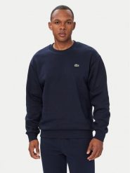 Lacoste Bluza SH8868 Granatowy Regular Fit. Niebieskie bluzy męskie Lacoste, m, bez wzorów, z bawełny, bez kaptura. Za 594.99 zł.