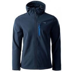 Kurtka męska Softshell Elbrus Iver - granatowa, Rozmiar XL. Kurtki męskie ELBRUS, m, bez wzorów, z dzianiny, bez kaptura. Za 194.99 zł.