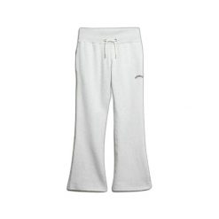 Damskie spodnie dresowe Superdry Essential Logo Lr Flare. Białe spodnie sportowe damskie Superdry., bez wzorów, z dresówki. Za 309.60 zł.