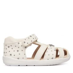 Sandały Mayoral. Białe sandały dziewczęce Mayoral, bez zapięcia. Za 259.99 zł.