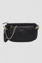 GUESS Czarna damska torebka 2 w 1 Noelle. Czarne kopertówki damskie Guess, z aplikacjami, ze skóry ekologicznej, duże, bez dodatków. W wyprzedaży za 419.99 zł.