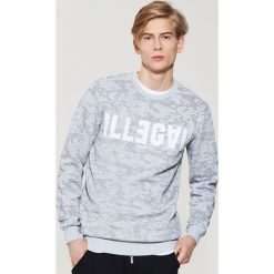 Bluza z napisem - Szary. Szare bluzy damskie House, z napisami. Za 79.99 zł.