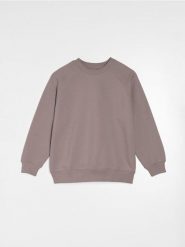 Bluza w stylu basic - brązowy. Brązowe bluzy damskie Sinsay, l, bez wzorów, bez kaptura. W wyprzedaży za 15.99 zł.