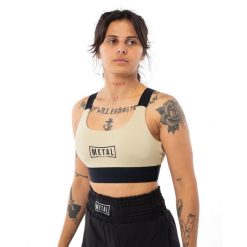 Biustonosz dla kobiet Metal Boxe Desert Storm. Brązowe biustonosze METAL BOXE, bez wzorów. Za 152.50 zł.