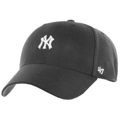 Męska czapka z daszkiem 47 Brand MLB New York Yankees Branson Cap. Czarne czapki i kapelusze męskie 47 Brand, bez wzorów, z materiału, sportowe. Za 109.00 zł.