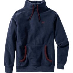 Bluza z polaru z kapturem Regular Fit bonprix ciemnoniebieski. Bluzy męskie marki KALENJI. Za 69.99 zł.