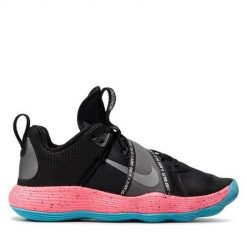 Buty siatkarskie męskie Nike React Hyperset. Czarne buty sportowe męskie Nike, z materiału, bez zapięcia, do siatkówki. W wyprzedaży za 471.00 zł.