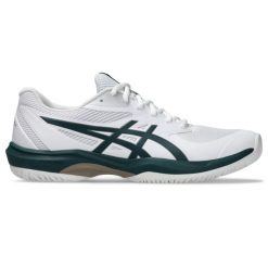 Buty do tenisa Asics Game FF. Białe buty sportowe męskie Asics, bez zapięcia, tenisowe. W wyprzedaży za 319.50 zł.
