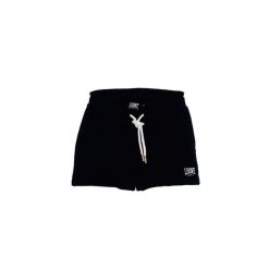 Błyszczące spodenki dziewczęce. Czarne spodenki dla dziewczynek LEONE 1947 APPAREL, bez wzorów, sportowe. Za 42.06 zł.
