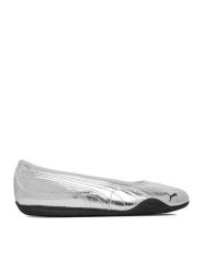 Puma Baleriny C-CATCH SOLEIL BALLERINA METALLIC WHISPER 40584301 Srebrny. Szare baleriny damskie Puma, bez wzorów, ze skóry, bez obcasa. Za 279.99 zł.