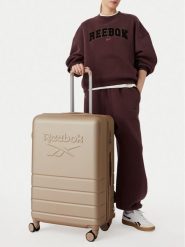 Reebok Walizka duża CEOWB-RBK-WAL-011-CCC-L Beżowy. Brązowe walizki męskie Reebok, bez wzorów, z tworzywa sztucznego, duże. Za 299.99 zł.
