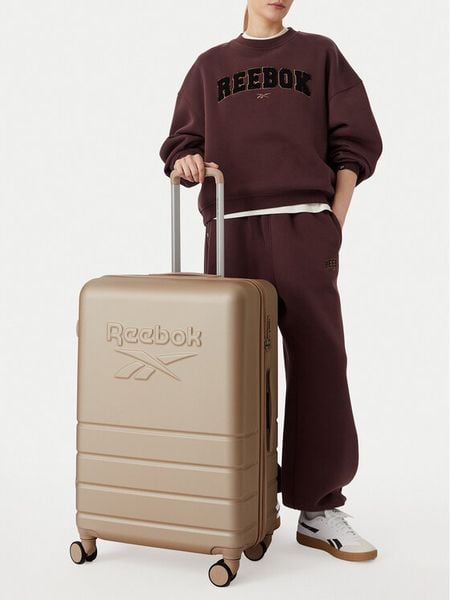 Reebok Walizka duża CEOWB-RBK-WAL-011-CCC-L Beżowy. Brązowe walizki męskie Reebok, bez wzorów, duże. Za 299.99 zł.