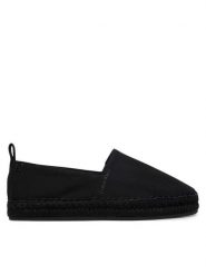 Calvin Klein Espadryle Oblique Espadrille Canvas HW0HW02931 Czarny. Czarne espadryle damskie Calvin Klein, bez wzorów, z materiału, bez obcasa, bez zapięcia. Za 329.99 zł.