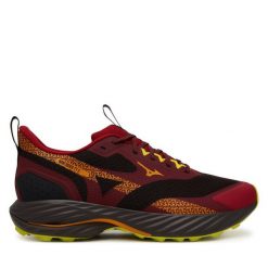 Buty do biegania Mizuno. Czerwone buty sportowe męskie Mizuno, bez zapięcia, do biegania, mizuno wave. Za 449.99 zł.