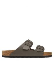 Birkenstock Klapki Arizona 1029153 Brązowy. Brązowe klapki męskie Birkenstock, ze skóry. Za 399.99 zł.
