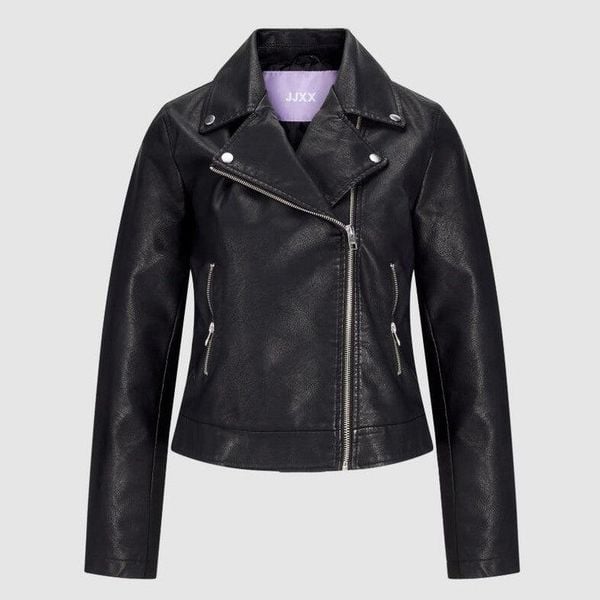 Kurtka JJXX Gail Biker Jkt Czarna. Czarne kurtki damskie JJXX, s, bez wzorów, z denimu, bez kaptura. Za 211.46 zł.
