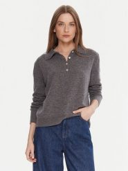 Kontatto Sweter 3M0977C Szary Regular Fit. Szare swetry damskie Kontatto, m, bez wzorów, z wełny, bez kołnierzyka, bez ramiączek, bez kaptura. Za 489.99 zł.