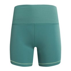 Spodenki damskie Nike One Rib High-Waisted 5" Biker. Zielone obuwie sportowe damskie Nike, xs, bez wzorów, sportowe, na fitness i siłownię. Za 129.99 zł.