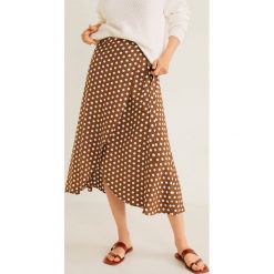 Mango - Spódnica Mire. Brązowe spódnice damskie Mango, m, bez wzorów, z tkaniny, midi, proste. Za 119.90 zł.