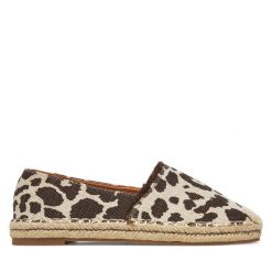 Espadryle DeeZee. Brązowe espadryle damskie DeeZee, bez wzorów, bez obcasa, bez zapięcia. Za 99.99 zł.