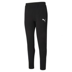 Spodnie męskie Puma EVOSTRIPE. Czarne buty sportowe męskie Puma, z dresówki, bez zapięcia, na fitness i siłownię. Za 258.50 zł.