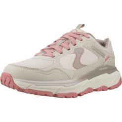 Buty SKECHERS DLUX JORNEY Szary. Szare obuwie sportowe damskie Skechers, bez wzorów, ze skóry. Za 388.99 zł.
