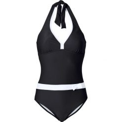 Kostium kąpielowy bonprix czarno-biały. Czarne kostiumy jednoczęściowe damskie bonprix. Za 74.99 zł.