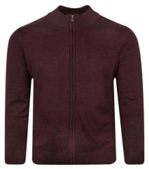 Bluza Zapinana na Zamek, Bordowa bez Kaptura, Męska -EXPOMEN. Czerwone bluzy męskie Expomen, m, bez wzorów, z bawełny, bez kaptura. Za 199.00 zł.