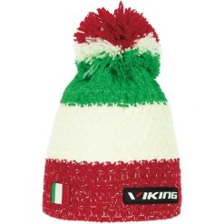 Czapka narciarska dla dorosłych Viking Cornet, z pomponem. Białe czapki i kapelusze męskie Viking, z aplikacjami, z materiału, sportowe. Za 79.90 zł.