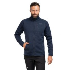 Kurtka polarowa męska Better Sweater. Niebieskie bluzy męskie Patagonia, l, bez wzorów, z polaru, bez kaptura. Za 669.99 zł.