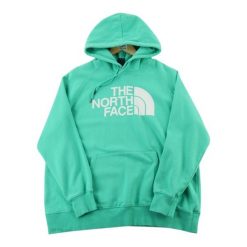 Damska bluza z kapturem TNF zielona. Zielone bluzy damskie The North Face, l, bez wzorów, z materiału, z kapturem, na fitness i siłownię. Za 85.16 zł.