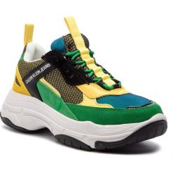 Sneakersy CALVIN KLEIN JEANS - Marvin S0592 Black/Green/Lemon. Półbuty na co dzień męskie marki Calvin Klein Jeans. Za 779.00 zł.