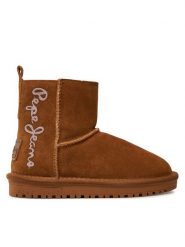 Pepe Jeans Śniegowce PGS50199 Brązowy. Brązowe buty zimowe dziewczęce Pepe Jeans, bez wzorów, z jeansu, bez zapięcia. Za 209.99 zł.