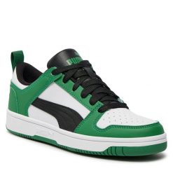 Sneakersy Puma. Zielone półbuty chłopięce Puma, bez wzorów, bez zapięcia. Za 189.99 zł.
