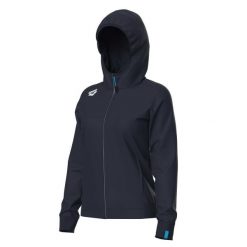 Bluza damska z kapturem Arena Team Panel. Niebieskie bluzy damskie Arena, xs, bez wzorów, z polaru, z kapturem. Za 394.00 zł.